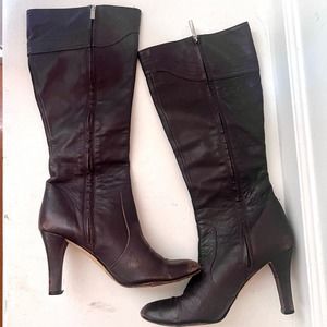 Banana Republic | Brown High Heel Leather Boots Made in Italy 8.5